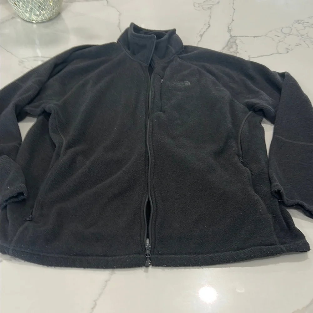 The North Face Grey‎ Full Zip Fleece Jacket. Size XXL